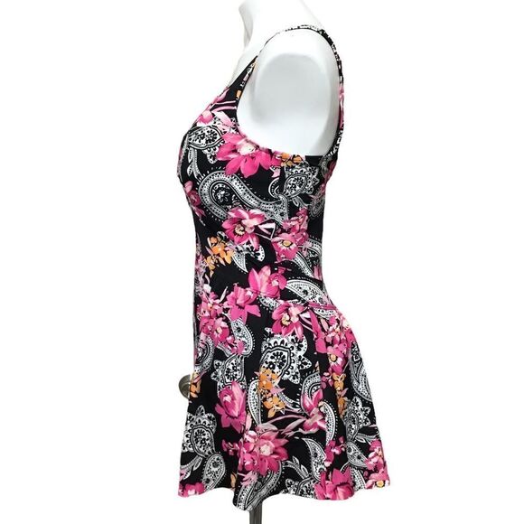 Maxine Of Hollywood Floral Print One Piece Swimsuit Good Condition Size 16 - Picture 4 of 12